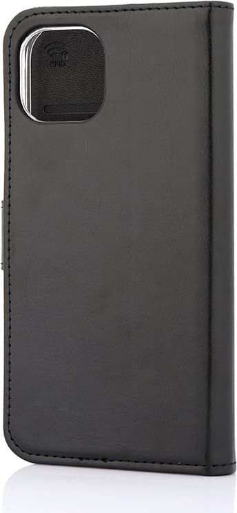 Wave Flap BookCase -suojakotelo, iPhone 13, musta