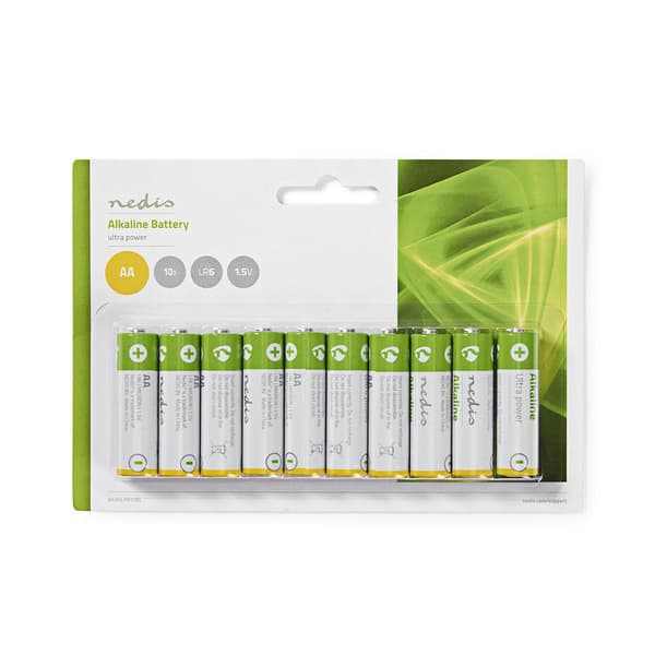 Nedis Alkaline Batteri AA | 1.5 V DC | 10-Pack