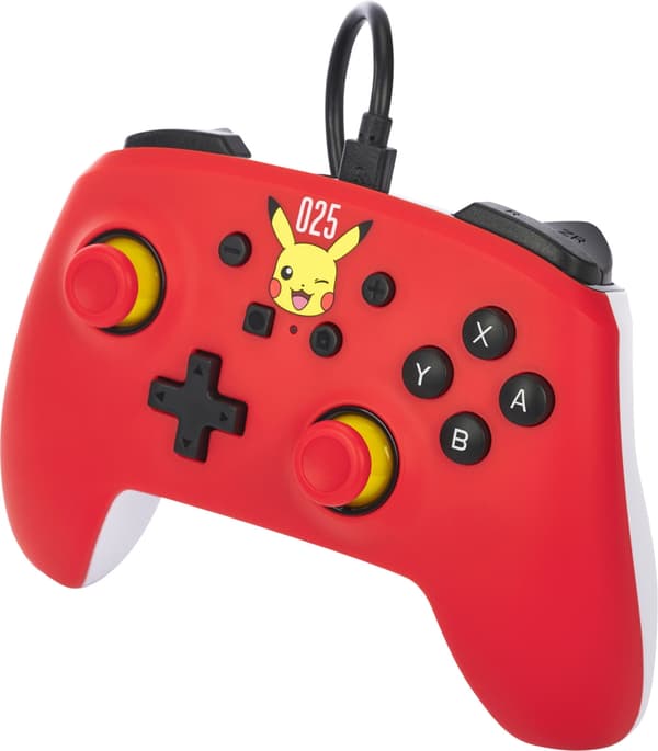 PowerA Wired Controller -peliohjain, Laughing Pikachu, Switch