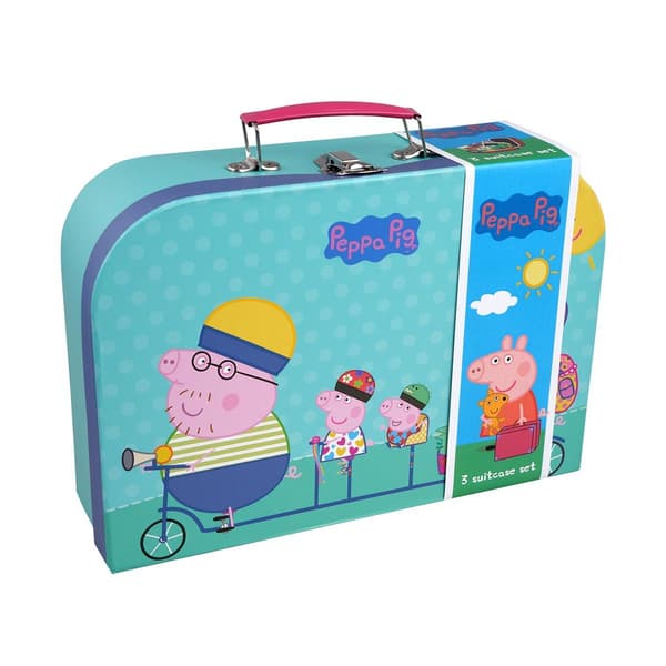 Barbo Toys Peppa Pig Resväskor 3 st set assorterade
