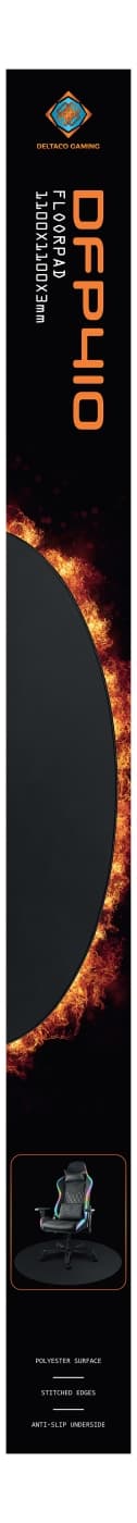DELTACO GAMING DFP410 Floorpad, 110x110cm, black