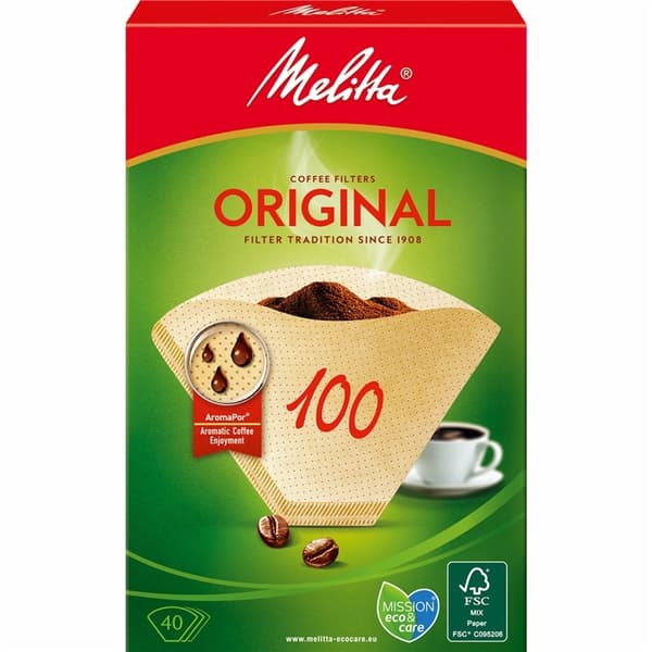 Melitta Kaffefilter 100 40-pakning 9stk DFP