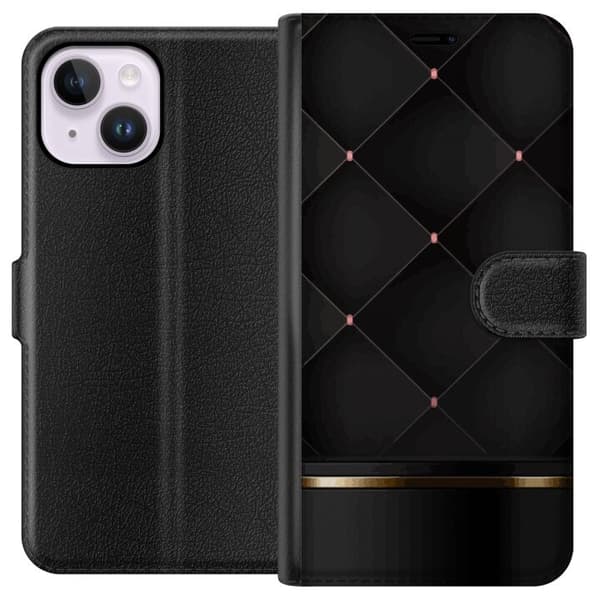 Tegnebogsetui til Apple iPhone 14 Plus med Luksuslinje motiv