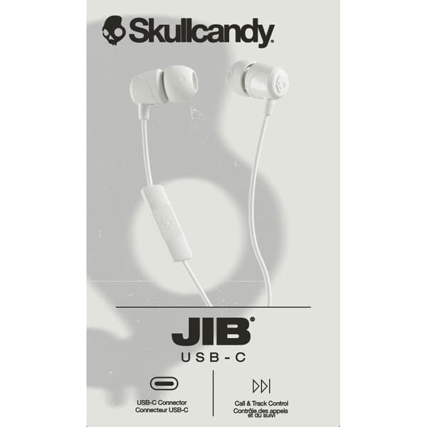 Skullcandy Høretelefoner JIB USB-C Kablet In-Ear Bone White