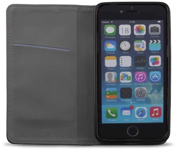 Smart etui med magnetlukning til iPhone 13 Pro Max, Svart