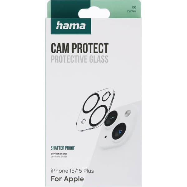 Hama Kameraskyddsglas iPhone 15/15 Plus