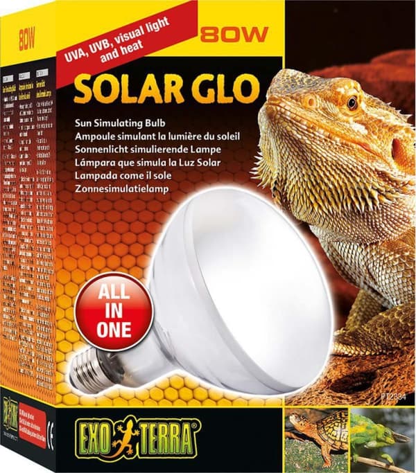 Exoterra Solar Glo 80W Uva/Uvb lämpö ja auringonvalo E27 - (220.1818)