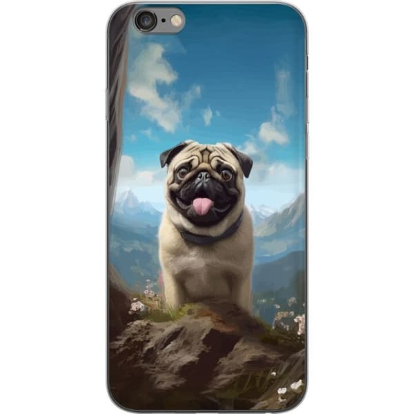 Mobildeksel til Apple iPhone 6s Plus med Glad Hund motiv