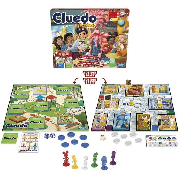 Hasbro Cluedo Junior 2 spill i 1 (DK/NO)