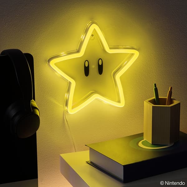 Paladone Super Star LED-neonlys til vægmontering