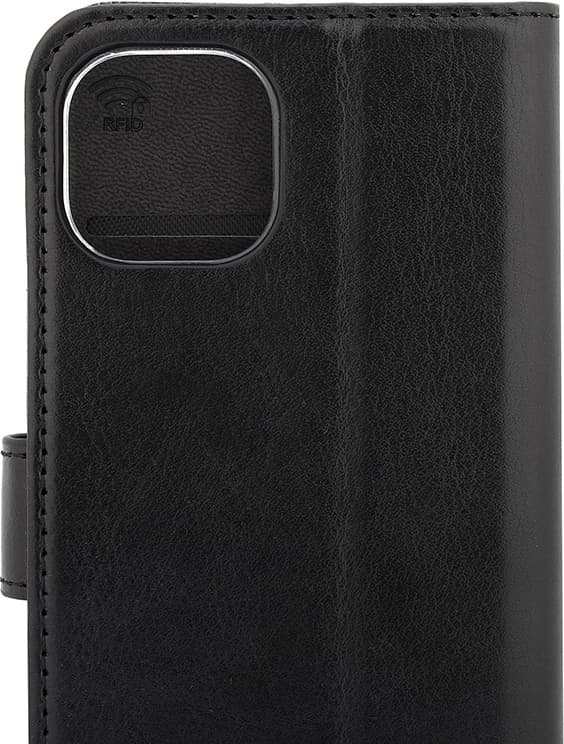Wave Flap BookCase -suojakotelo, iPhone 13, musta