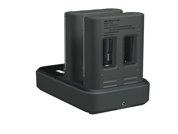 GP Pro Charger 2pcs w/chargingstation + 8xAA Pro (PB)
