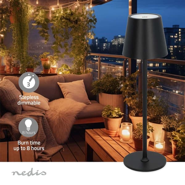Nedis LED bordlampe | LED | 1.8 W | 150 lm | 3000 - 6000 | Sort
