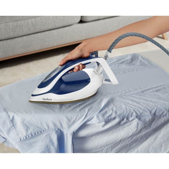 Tefal Pro Express Protect strykestasjon, blå/hvit
