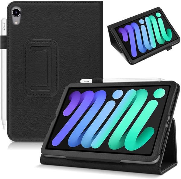 Kotelo kynätelineellä iPad Mini 6:lle, musta