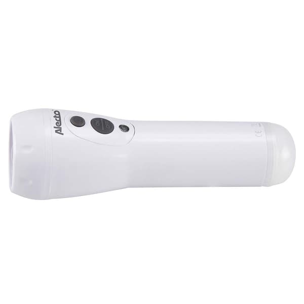 Alecto Ladattava LED-taskulamppu Valkoinen