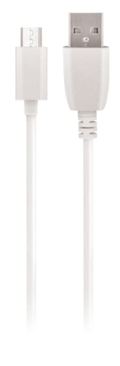 Maxlife microUSB-ladekabel for hurtiglading, 3A, 1 m, hvit