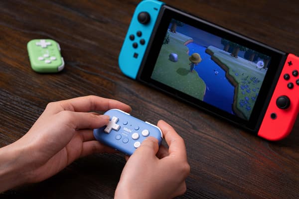 8Bitdo Micro Bluetooth Gamepad -peliohjain, sininen, Switch / Android / Raspberry Pi