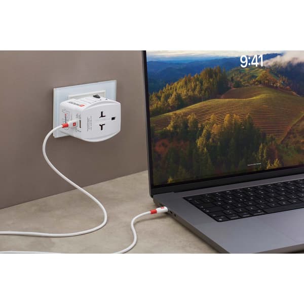 SKROSS Verdensadapter MUV USB AC65PD 1xUSB-C PD + 1xUSB-A 65W
