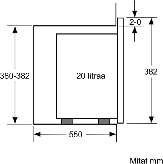 Bosch BFL524MS0 Serie 6 mikrovågsugn, stål