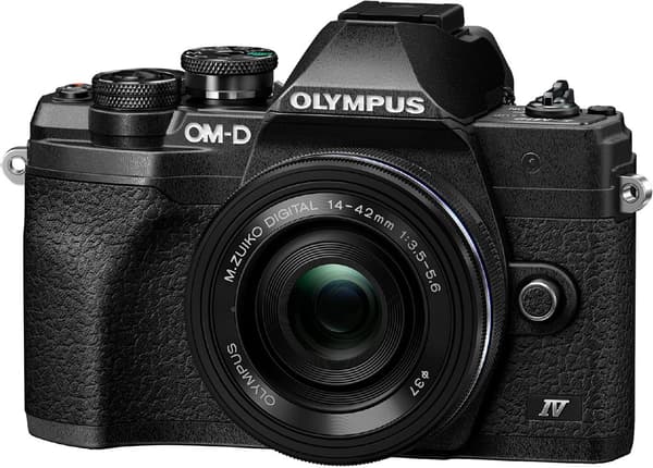 OM Digital Solutions Olympus OM-D E-M10 Mark IV + 14-42 mm EZ,  musta