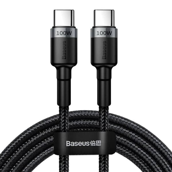 Baseus Cafule USB-C til USB-C kabel 100W 2m grå/sort