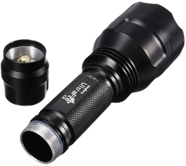 UltraFire taskulamppu 400lm, musta