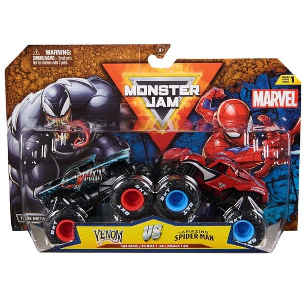 Monster Jam 1:64 Marvel 2-pack - Spider Man:Venom (6071942)