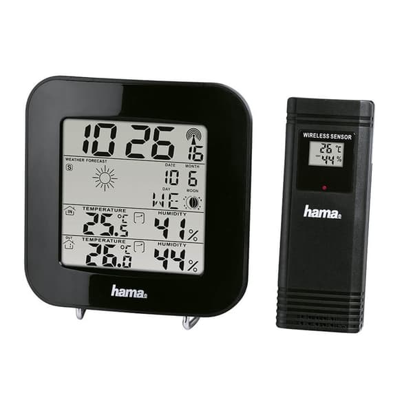 Hama Værstasjon EWS-200 Svart