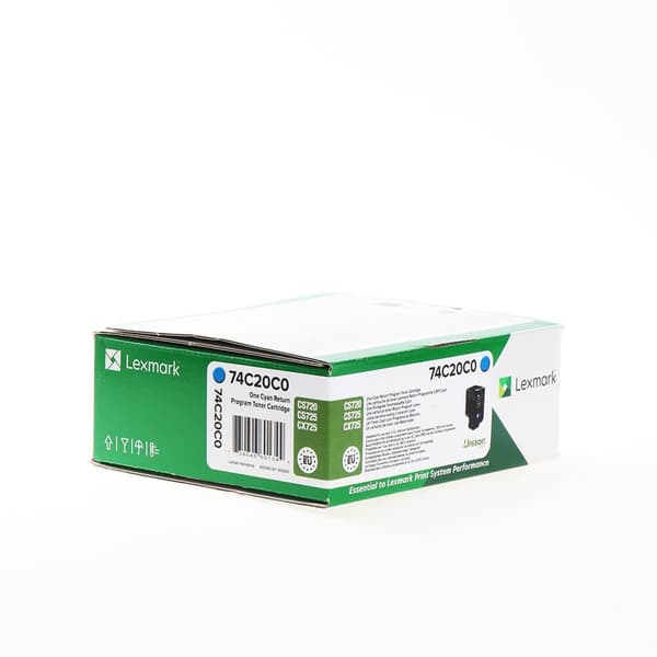 Lexmark Toner 74C20C0 Cyan, Return
