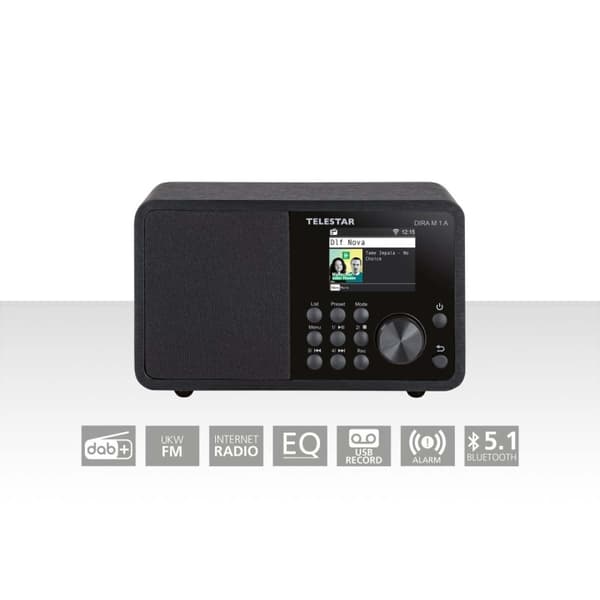 TELESTAR DIRA M 1 A EWF Kompakt mono-multifunktionsradio sort