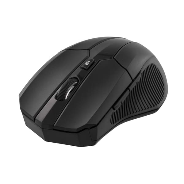 DELTACO trådløs optisk mus, 5 knapper med scroll, DPI-val, USB, svar