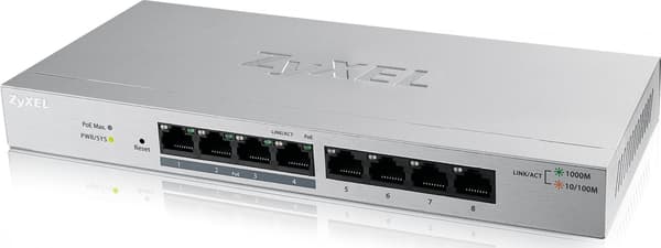 ZyXEL GS1200-8HPv2 – 8-portars switch