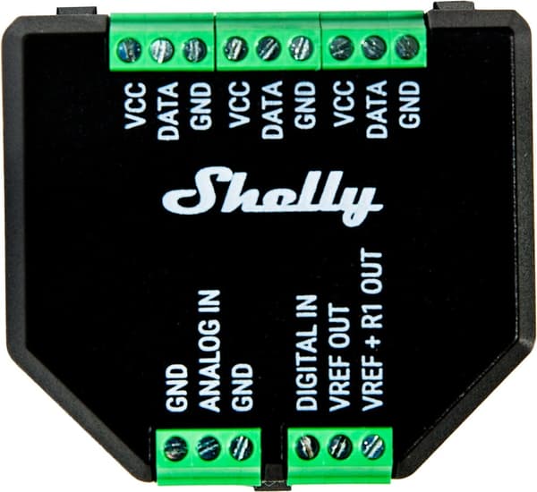 Shelly Plus Add-on-sensorporten til