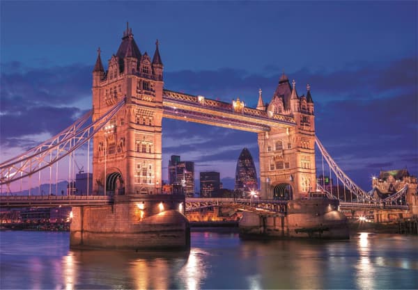 Clementoni 1000 kpl CB High Quality Collection Tower Bridge yöllä