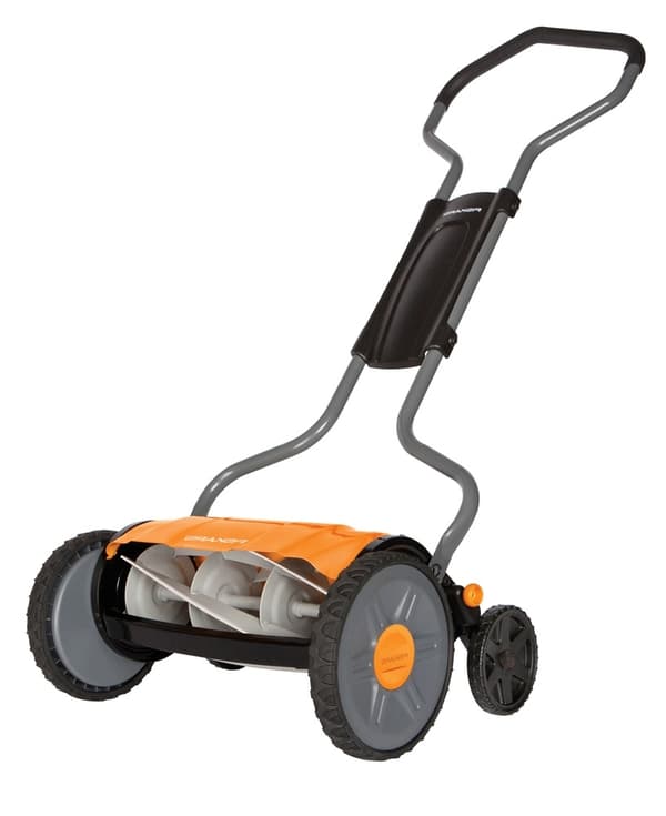 Fiskars StaySharp Plus gräsklippare med hjul