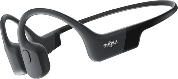 Shokz OpenRun-hörlurar med benledning, svarta