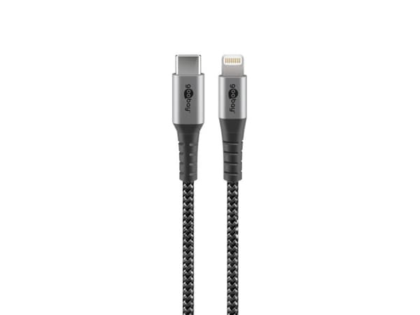 Goobay Lightning kabel 50cm flätad MFi