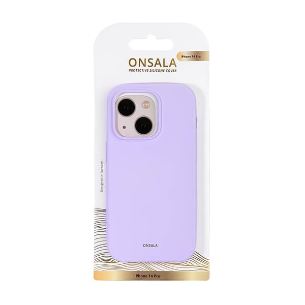 Onsala Mobilskal Silikon Purple - iPhone 14 Pro