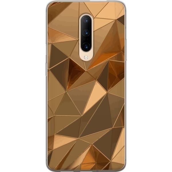Mobildeksel til OnePlus 7 Pro med 3D Gull motiv