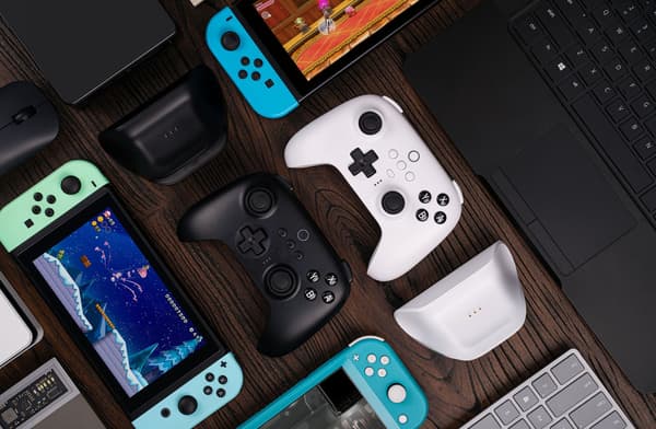 8BitDo Ultimate Bluetooth-kontroller, svart, Switch / PC