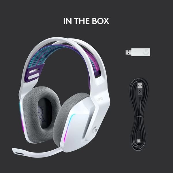 Logitech G733 Lightspeed trådløst RGB-hodesett