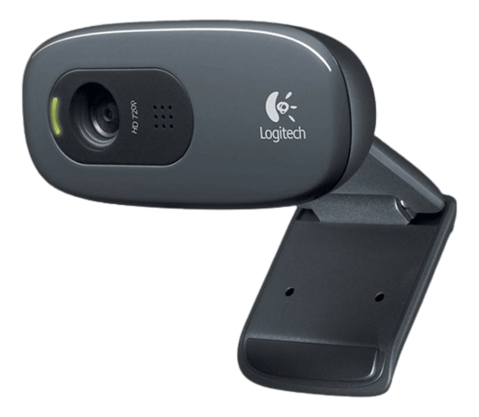 LOGITECH HD Webcam C270 Webcam, colour, 720p, audio, USB 2.0, black