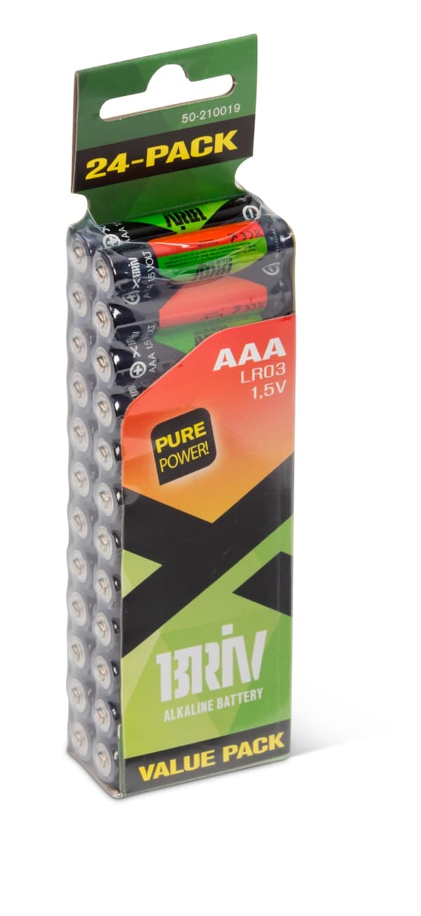 Batteri AAA LR03 - 24-pakning
