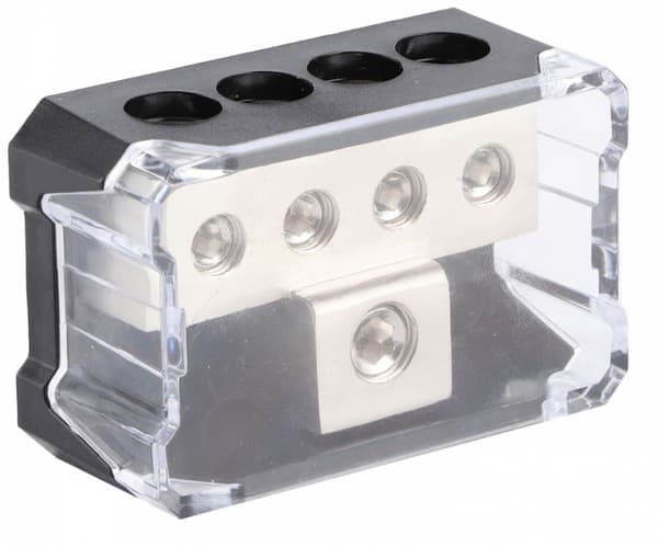Distribusjonsblokk 1x10,5mm til 4x7mm