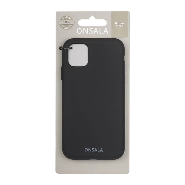 Onsala Mobilskal Silikon Black - iPhone 11 / XR