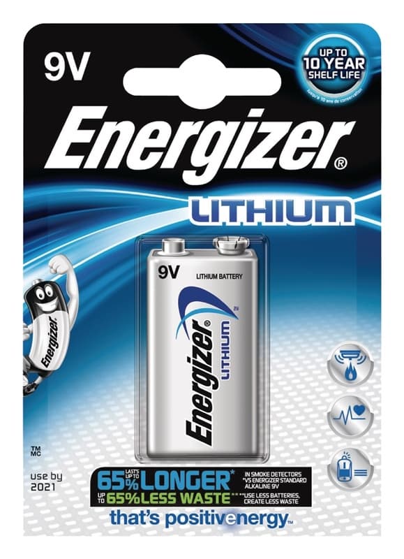 Energizer Ultimate lithium batteri 9V FSB1 (635236)