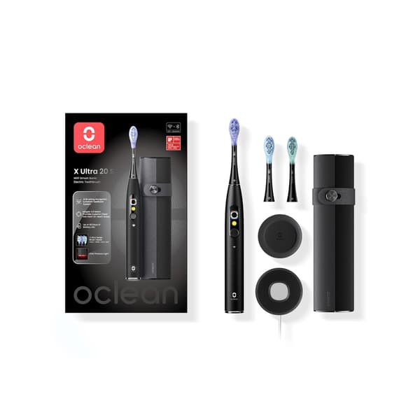 Oclean Elektrisk Tandbørste X Ultra 20 Set Sort