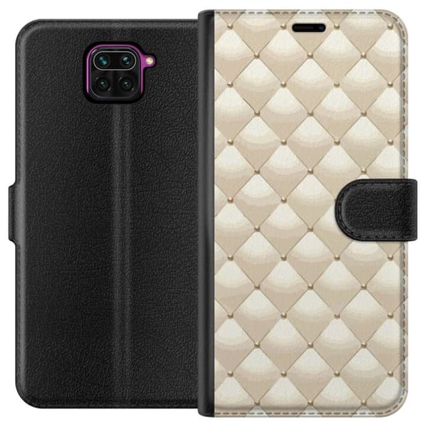 Tegnebogsetui til Xiaomi Redmi Note 9 med Guldglans motiv