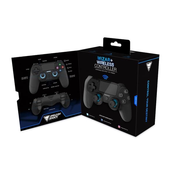 DragonShock Kontroller Mizar+ - PS4/PC/Mobil Svart